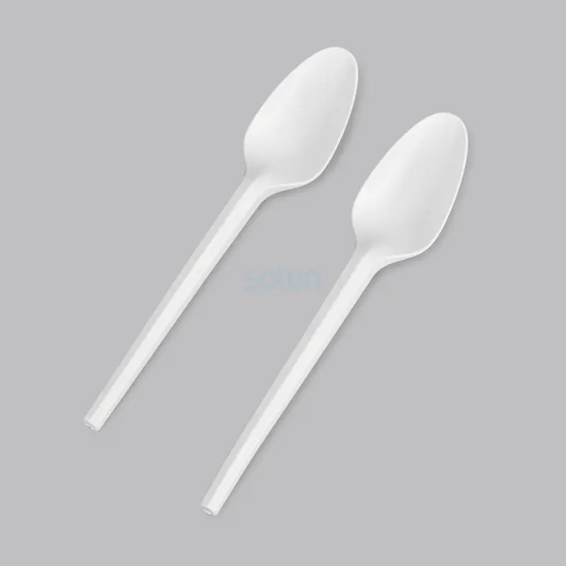 Compostable cPLA Cutlery Individually Kraft Bag Wrapped