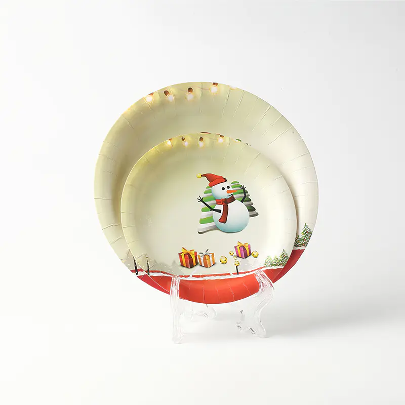 Disposable eco-friendly paper plate