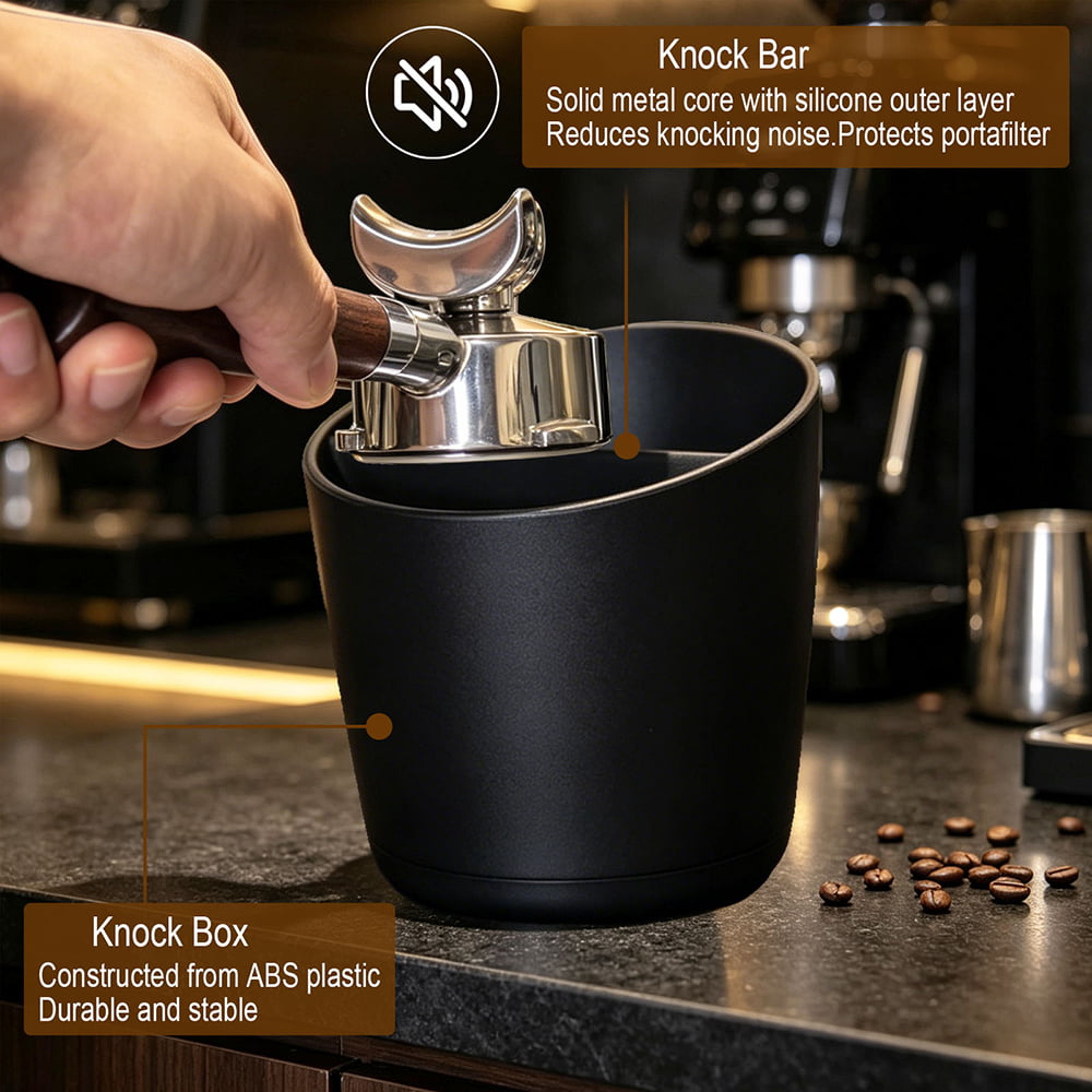 Round ABS Espresso Knock Box