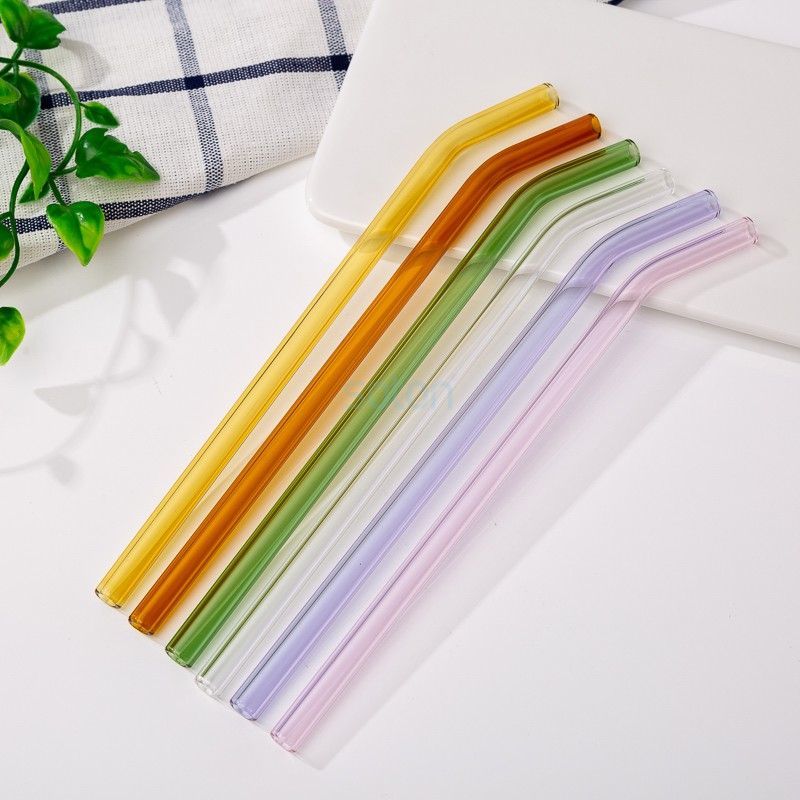 Reusable Transparent Glass Straw