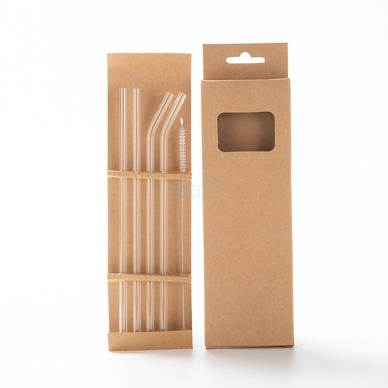 Reusable Glass Straight Drinking Straws