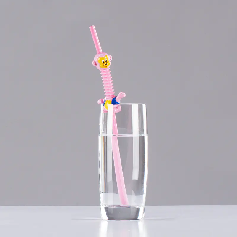 Disposable White Plastic Drinking Straws With Sharp Tip 12*210mm