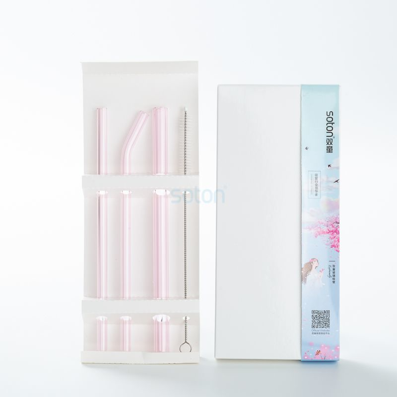 Reusable Glass Straight Drinking Straws