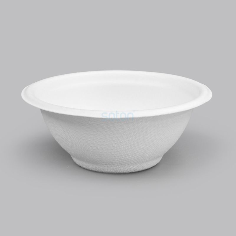 Disposable Biodegradable Sugarcane Bagasse Bowl 32oz
