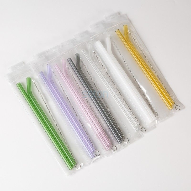Reusable Glass Straight Drinking Straws